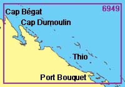 Shom Abords de Thio - Du Cap Bégat a l'île Toupéti