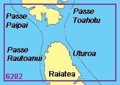 Shom Passes entre les iles Raiatea et Tahaa