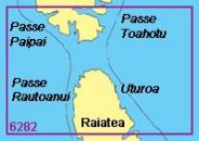 Shom Passes entre les iles Raiatea et Tahaa