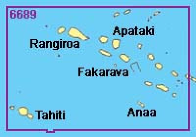 Shom Iles Tuamotu (partie Ouest), de Tahiti a Rangiroa et Makemo
