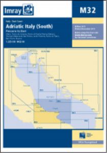 Imray M32 mapa Jaderské moře - Itálie jih