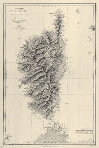 Historická mapa: Ostrov Korsika